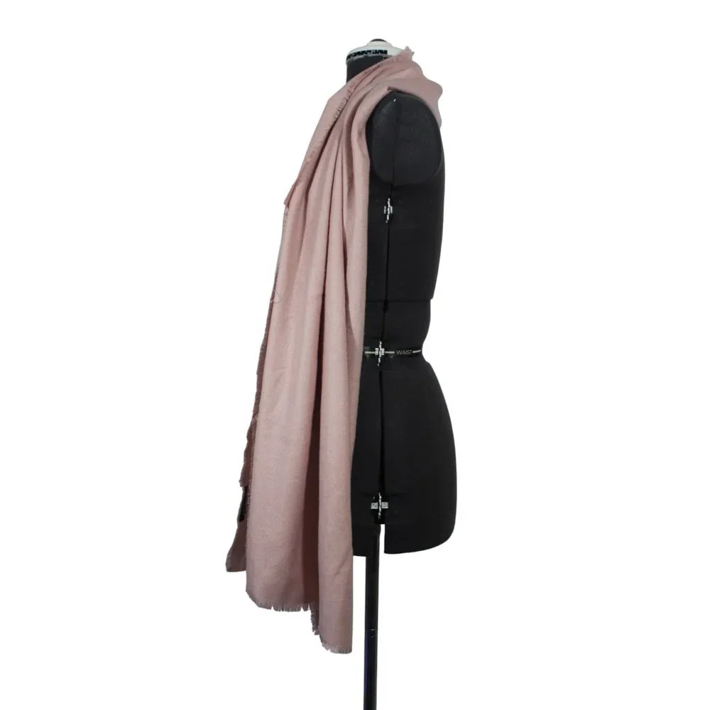 Bebe‎ women's soft pink fringe shawl wrap scarf